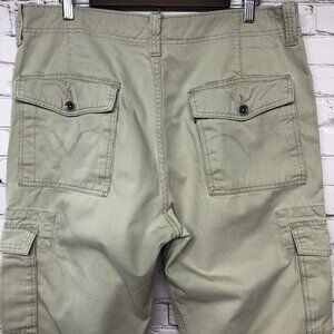 Levis Cargo Pants Mens 36X34 Tan Khaki Loose Straight Relaxed Baggy Skater Y2K